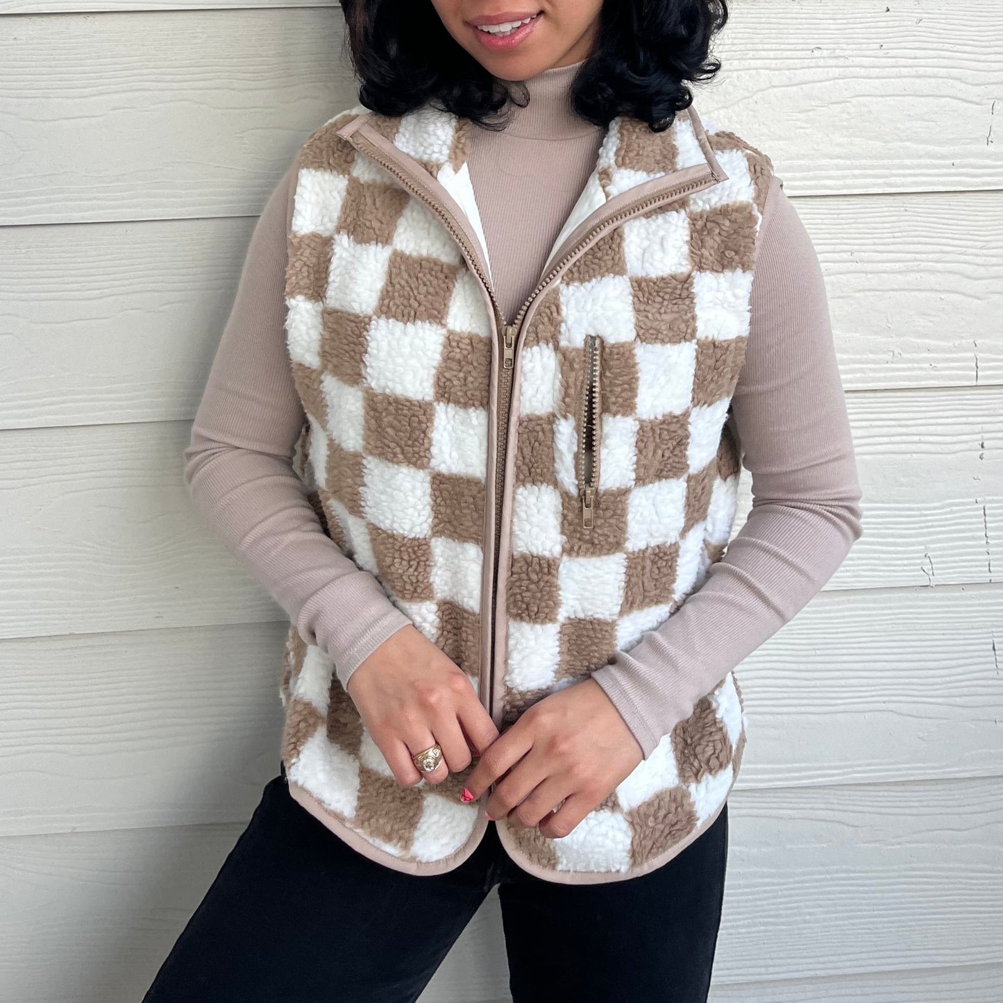 Checked Out Vest