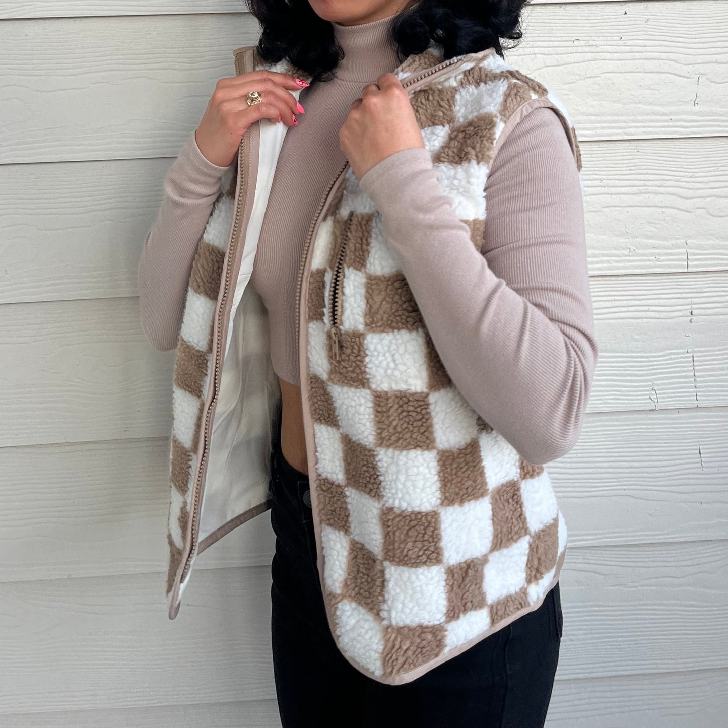 Checked Out Vest