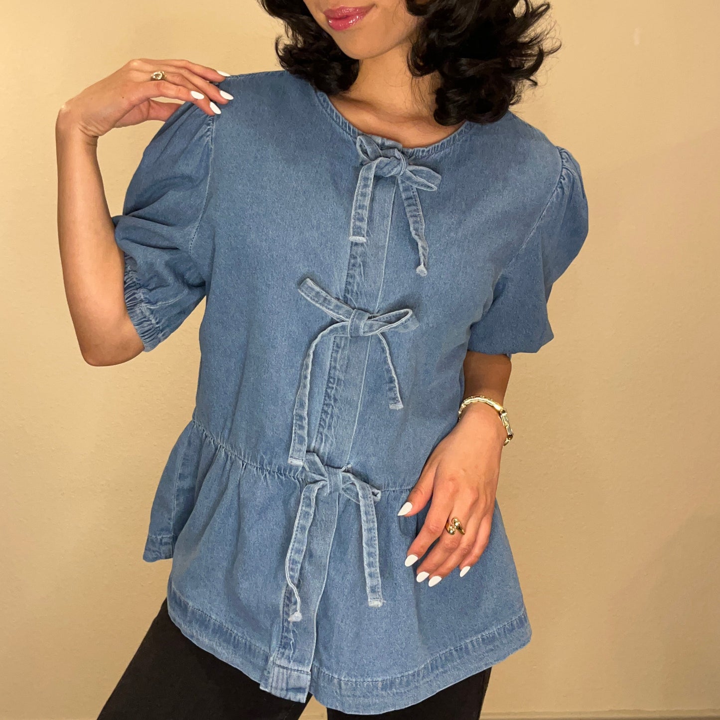 Dannie Denim Top