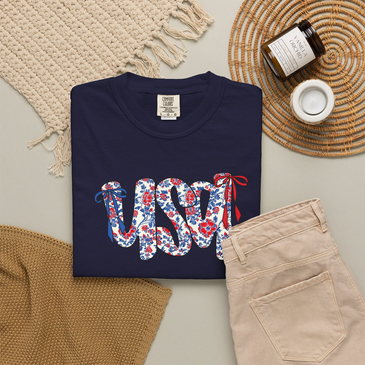 Ditsy Floral USA Tee