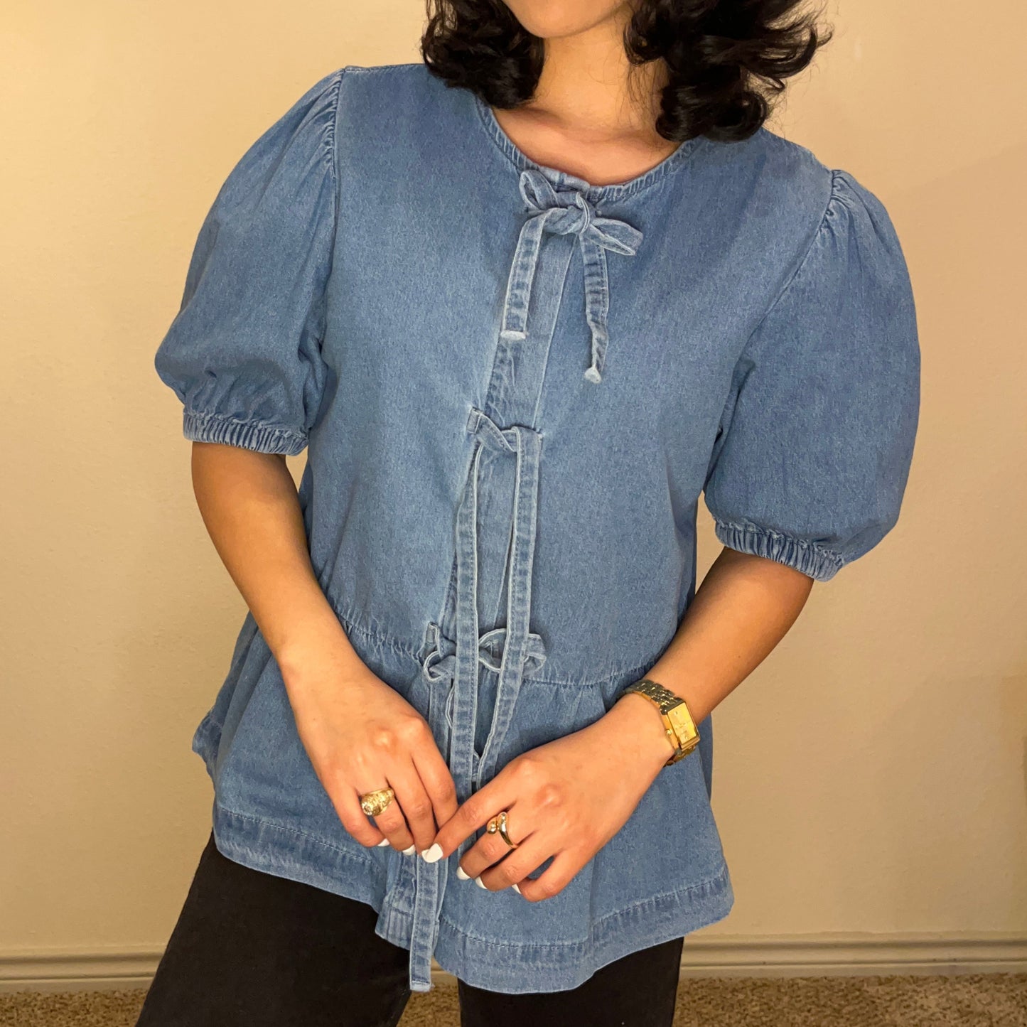 Dannie Denim Top