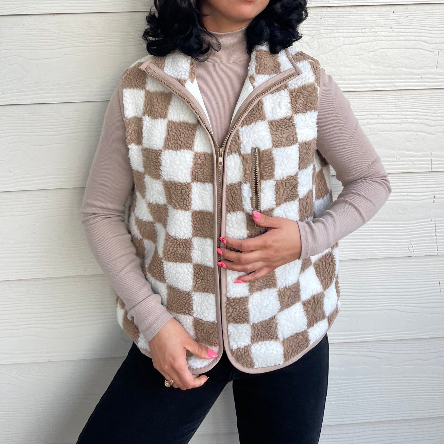 Checked Out Vest