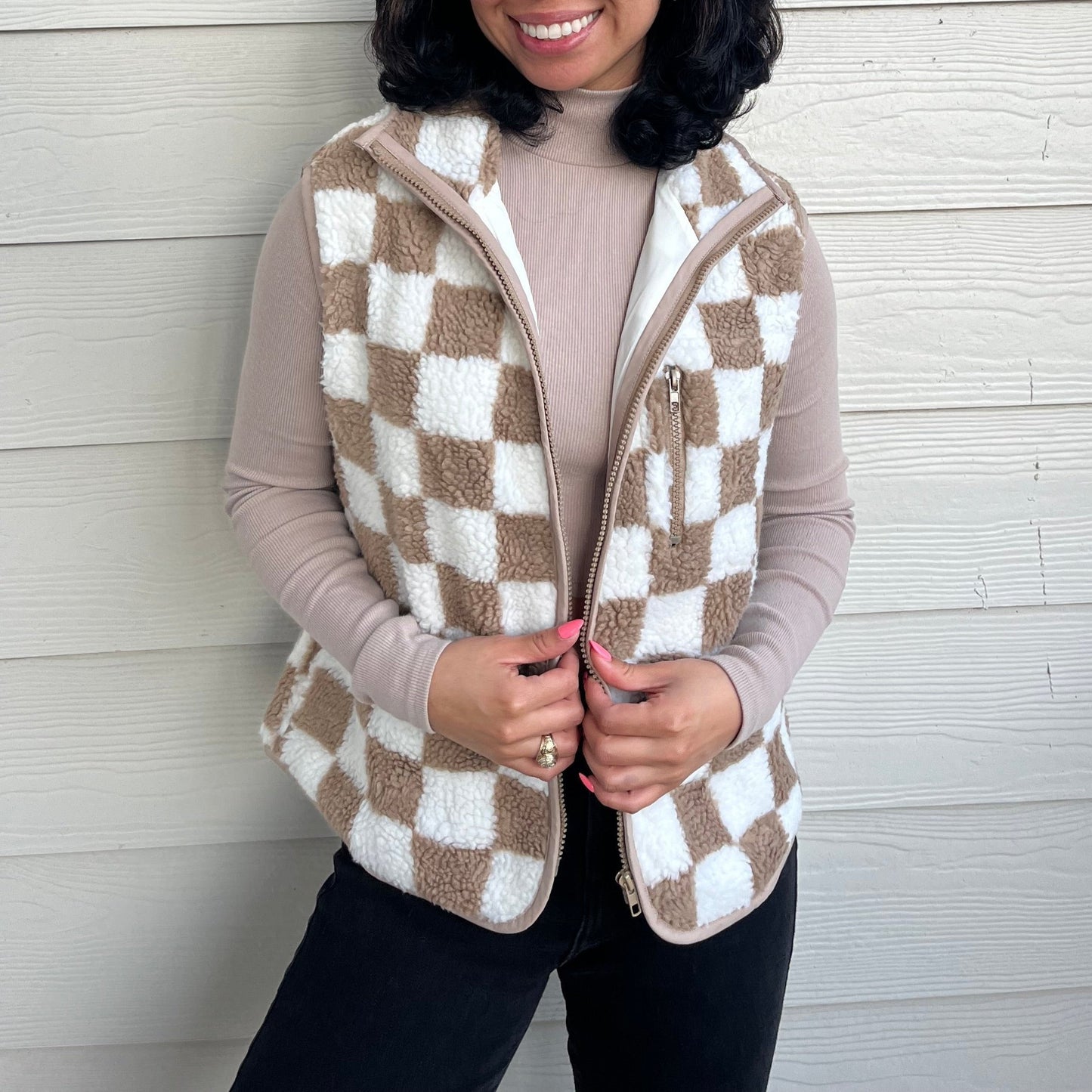 Checked Out Vest