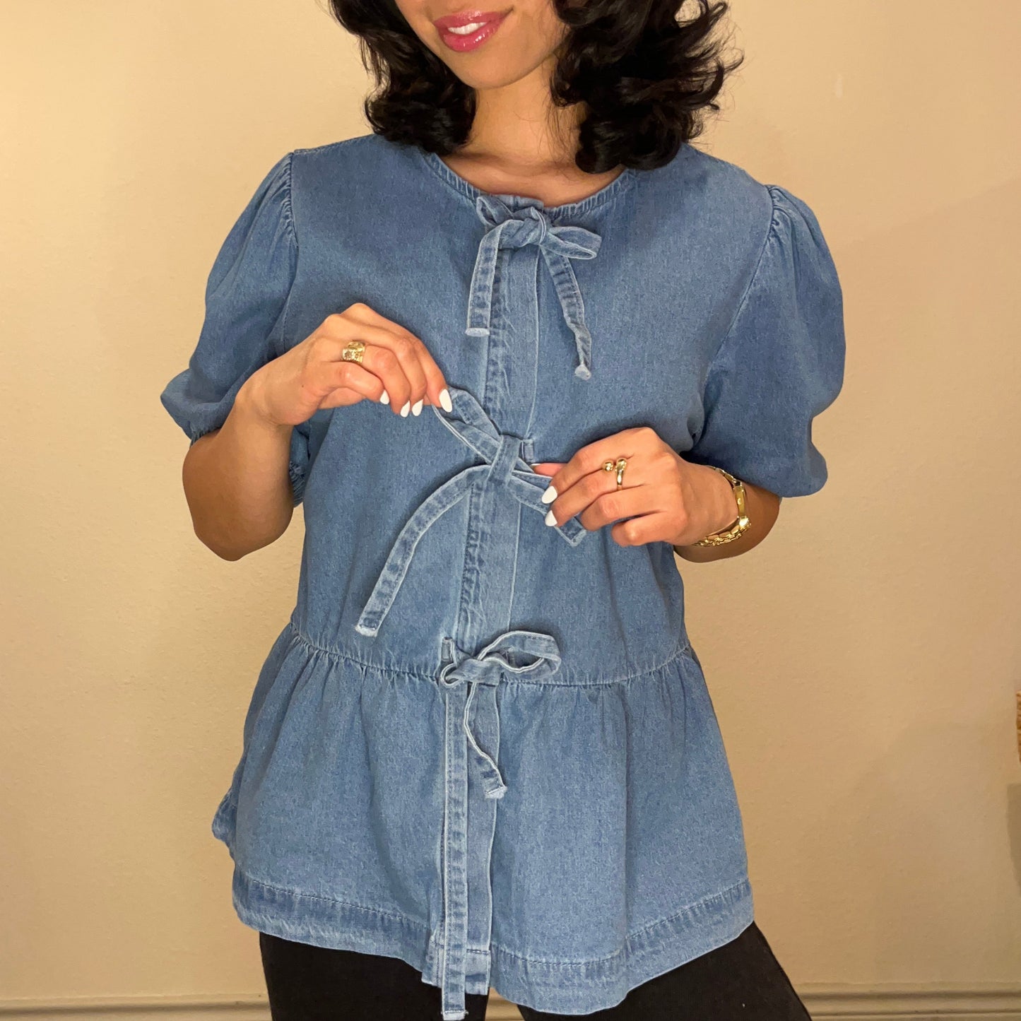 Dannie Denim Top