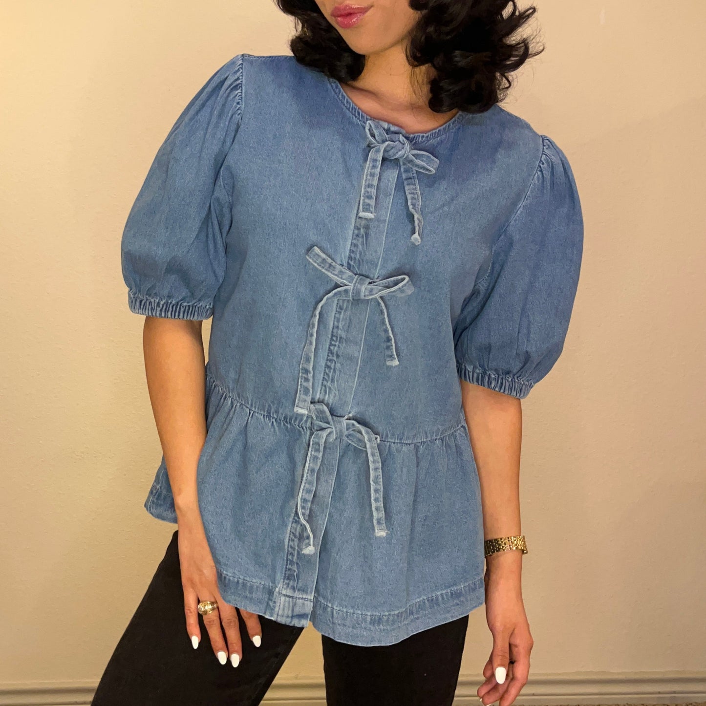 Dannie Denim Top